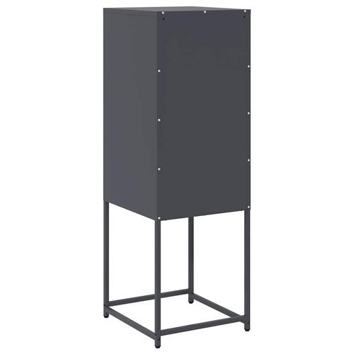 Skænk 36x39x107 cm koldvalset stål antracitgrå