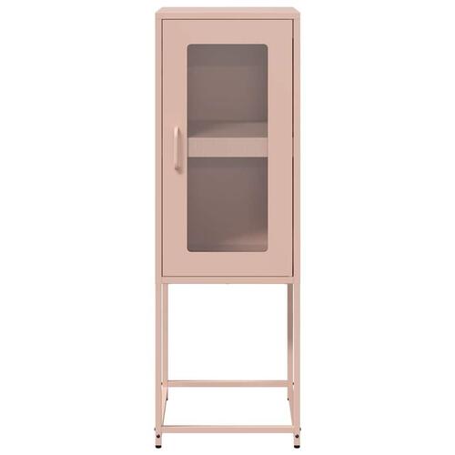 Skab 36x39x107 cm koldvalset stål lyserød