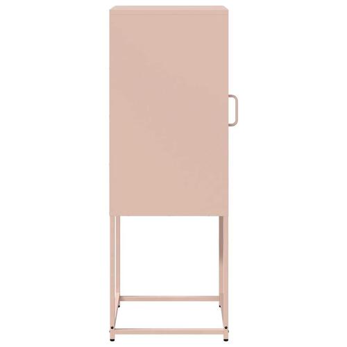 Skab 36x39x107 cm koldvalset stål lyserød