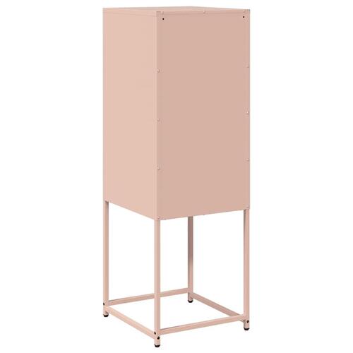 Skab 36x39x107 cm koldvalset stål lyserød