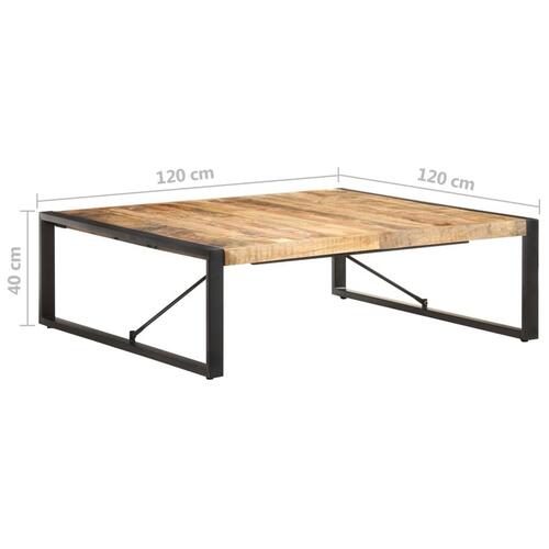 Sofabord 120x120x40 cm ru mangotræ