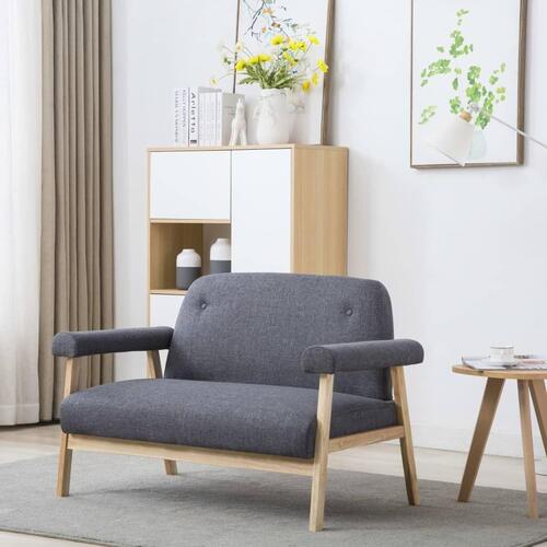 Topersoners sofa i stof mørkegrå