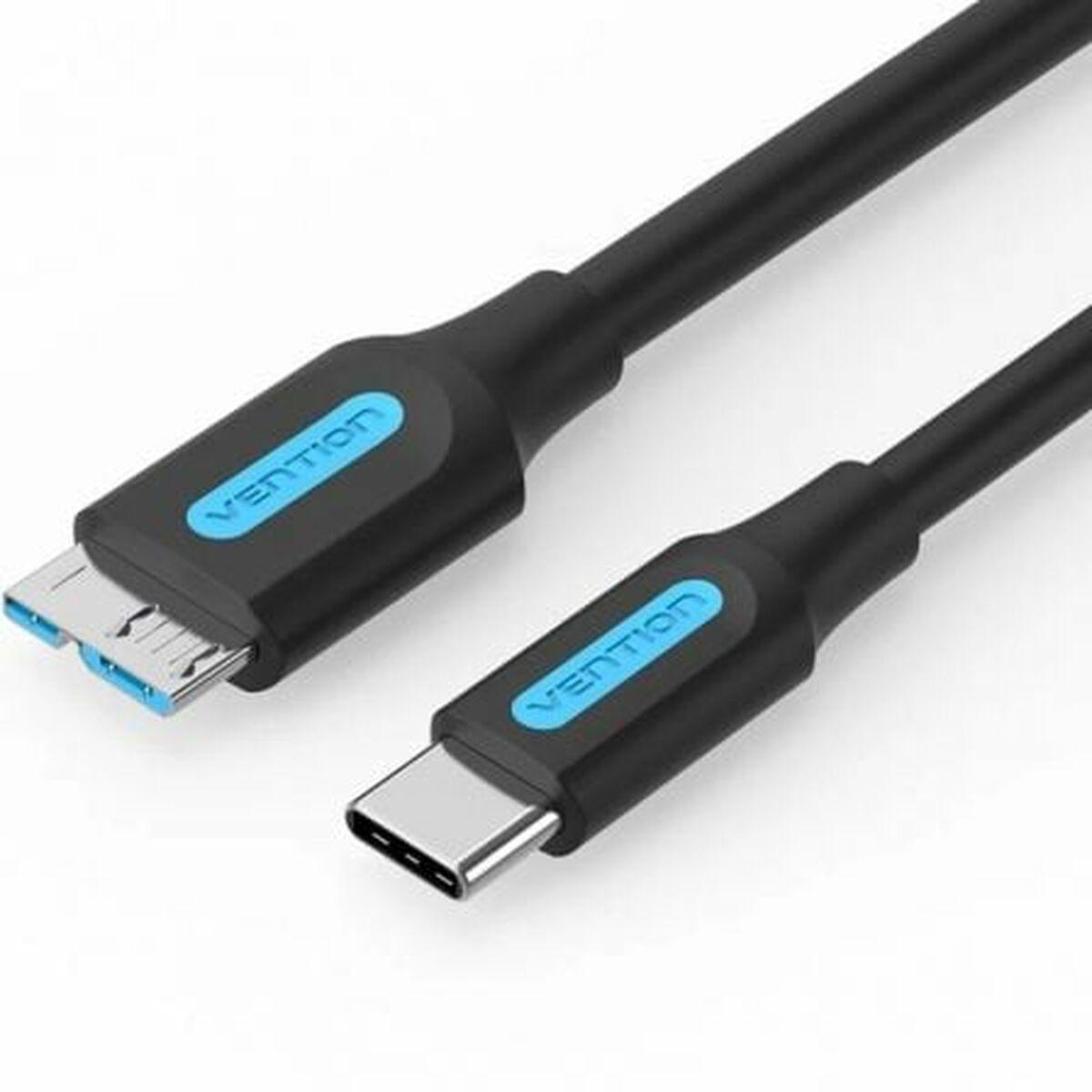 Vention USB-C til Micro-B kabel CQABF - Sort, 1 m