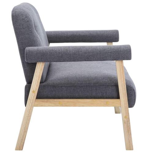 Topersoners sofa i stof mørkegrå