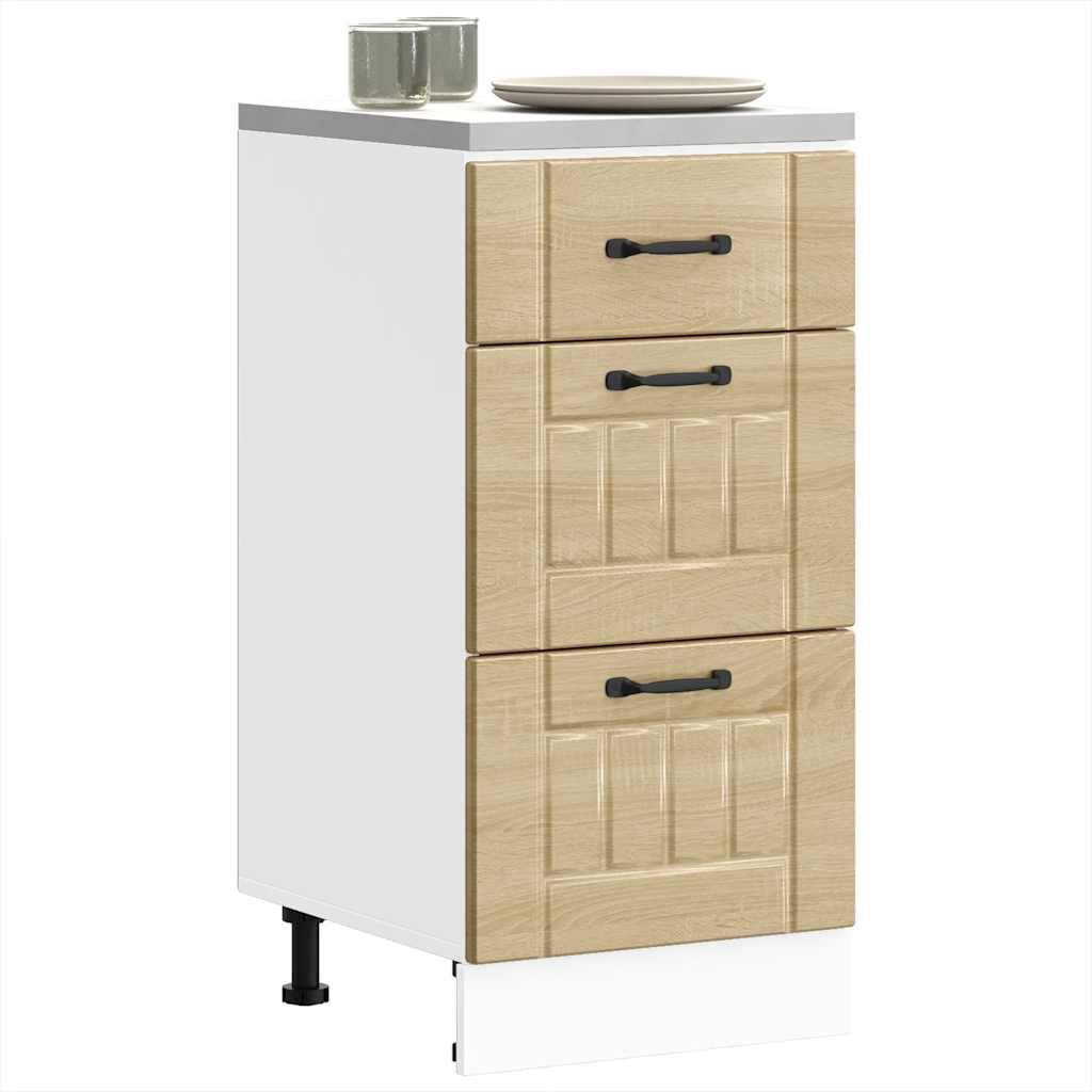 Køkkenunderskab Lucca konstrueret træ sonoma-eg