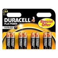 Alkalinebatterier DURACELL LR06 LR6 AA 1.5V (8 stk)