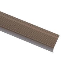 15 stk. trappelister L-facon 100 cm aluminium brun