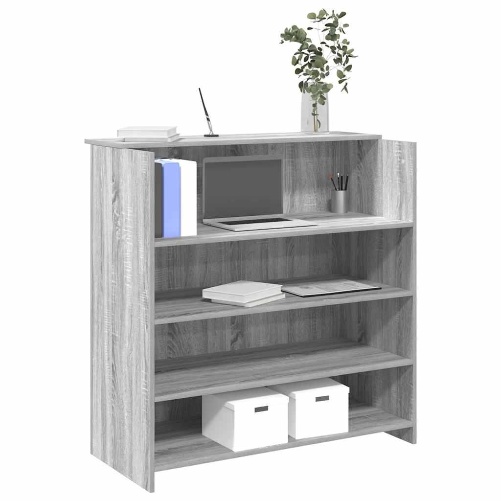 Receptionsskranke Konstrueret Træ - Grå sonoma-eg / 100 x 50 x 103.5 cm