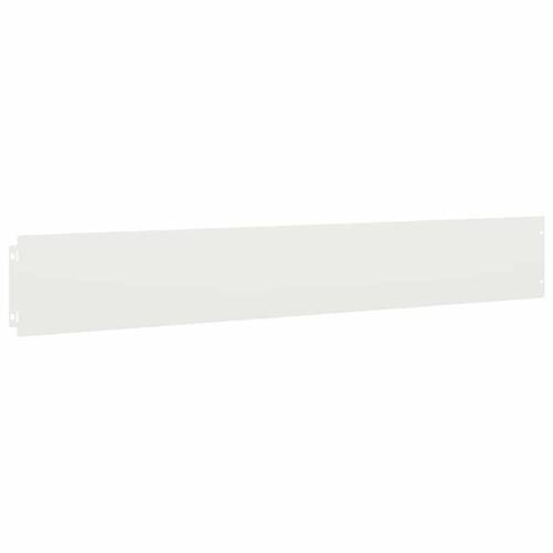 Plænekanter 10 stk. 15x103 cm koldvalset stål hvid