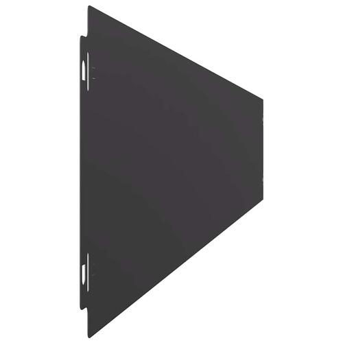 Plænekanter 10 stk. 15x103 cm koldvalset stål sort