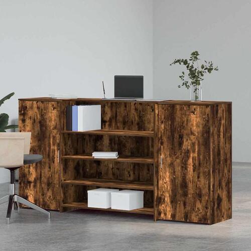 Receptionsskranke 200x50x103,5 cm røget egetræsfarve