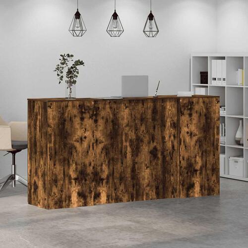 Receptionsskranke 200x50x103,5 cm røget egetræsfarve