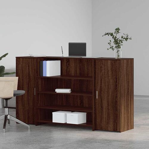 Receptionsskranke 180x50x103,5 cm brun egetræsfarve