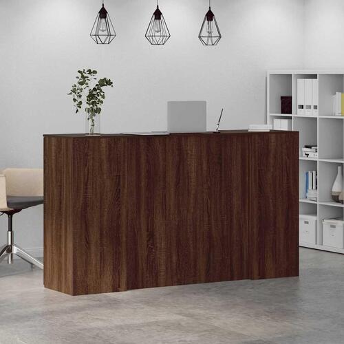 Receptionsskranke 180x50x103,5 cm brun egetræsfarve