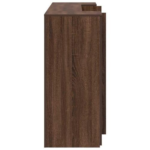 Receptionsskranke 180x50x103,5 cm brun egetræsfarve
