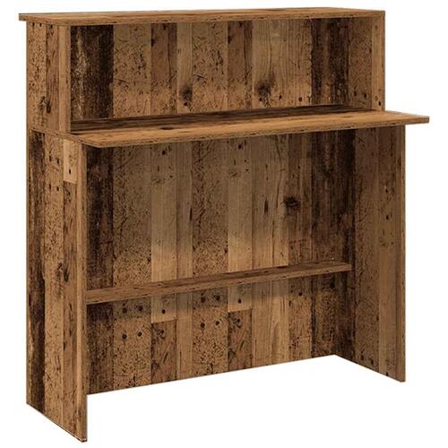 Receptionsskranke 180x50x103,5 cm konstrueret træ antikt træ