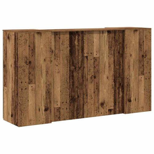 Receptionsskranke 180x50x103,5 cm konstrueret træ antikt træ