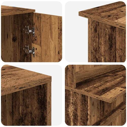 Receptionsskranke 180x50x103,5 cm konstrueret træ antikt træ