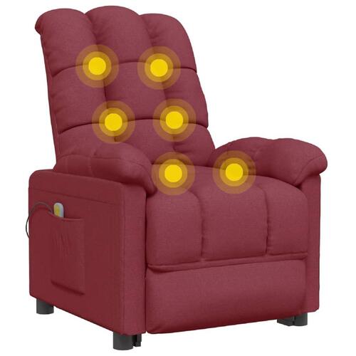 Massagestol stof vinrød