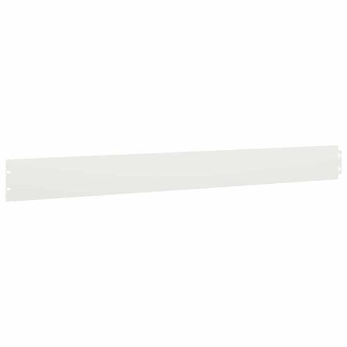 Plænekanter 10 stk. 10x103 cm koldvalset stål hvid