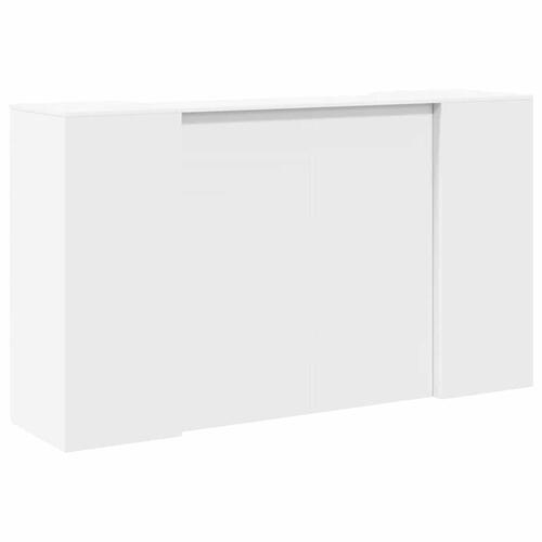 Receptionsskranke 180x50x103,5 cm konstrueret træ hvid