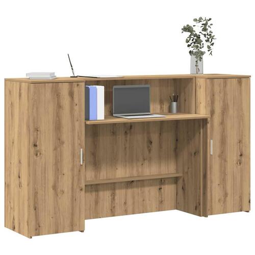 Receptionsskranke 180x50x103,5 cm konstrueret træ kunsteg