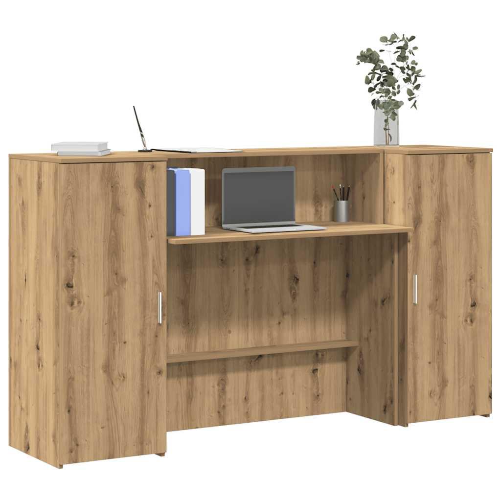 Receptionsskranke 180x50x103,5 cm konstrueret træ kunsteg