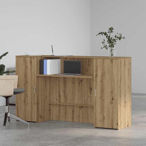 Receptionsskranke 180x50x103,5 cm konstrueret træ kunsteg