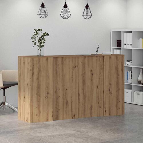 Receptionsskranke 180x50x103,5 cm konstrueret træ kunsteg