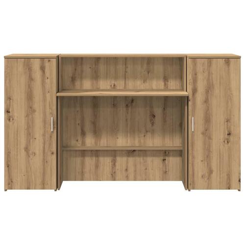 Receptionsskranke 180x50x103,5 cm konstrueret træ kunsteg