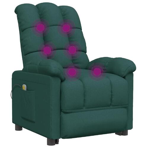 Massagestol stof mørkegrøn