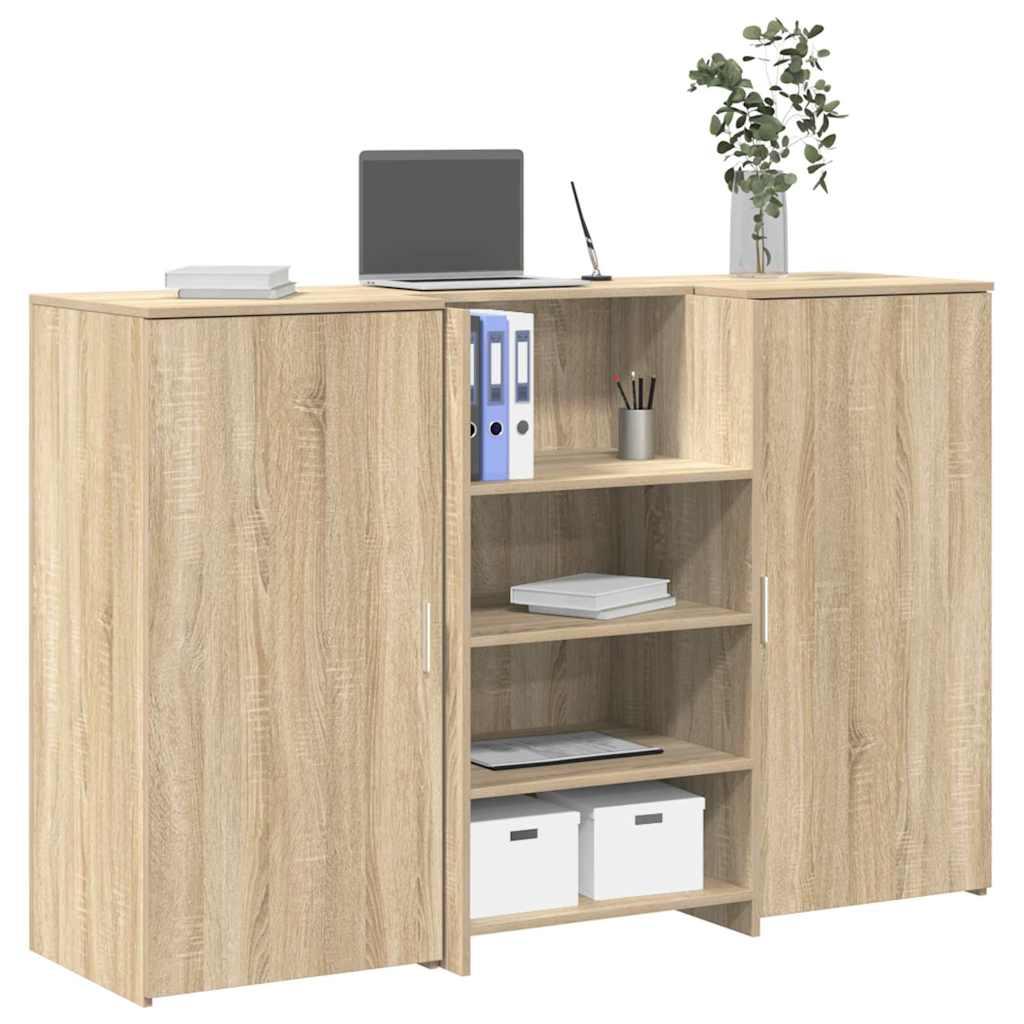Receptionsskranke 135x50x103,5 Cm Og 155x50x103,5 Cm Konstrueret Træ - Sonoma-eg / 155 x 50 x 103.5 cm