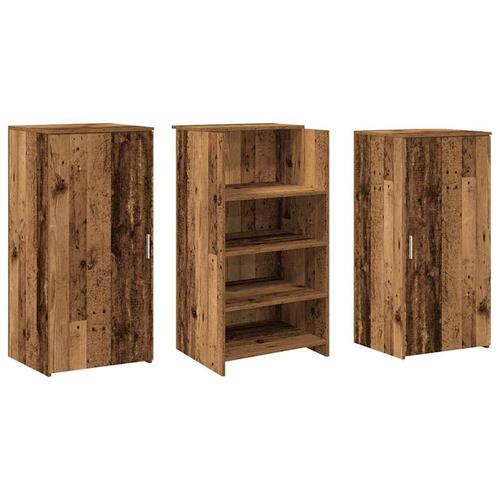 Receptionsskranke 155x50x103,5 cm konstrueret træ antikt træ
