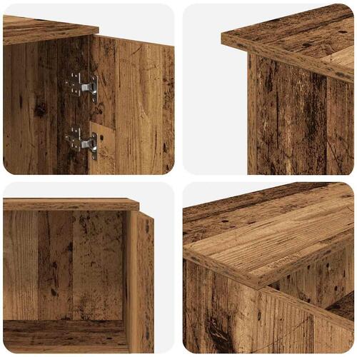 Receptionsskranke 155x50x103,5 cm konstrueret træ antikt træ