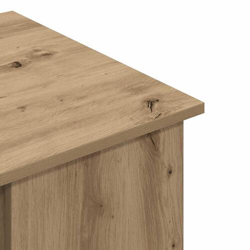 Skrivebord 100x55x75 cm konstrueret træ kunsteg