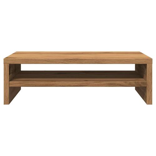 Skærmstander 42x24x13 cm konstrueret træ egetræ