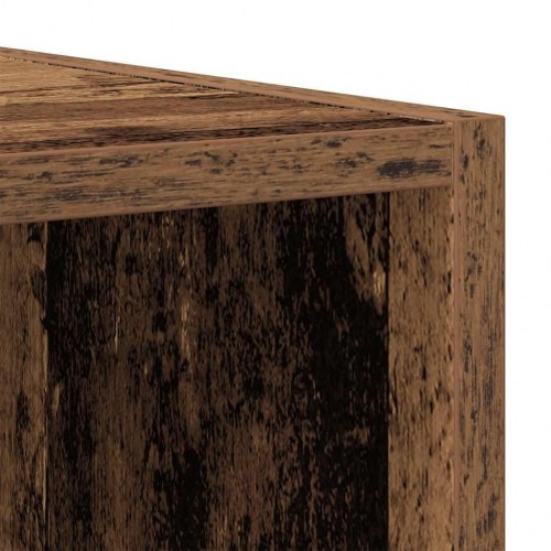 Bogreol/skænk 66×30×98 cm i konstrueret træ - antikt træ
