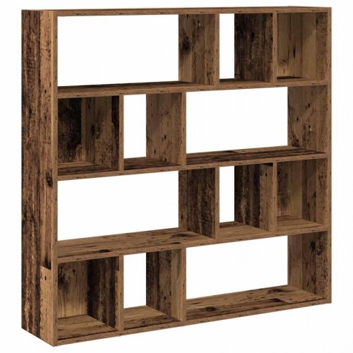 Bogreol/rumdeler 105x24x102 cm - antikt trælook