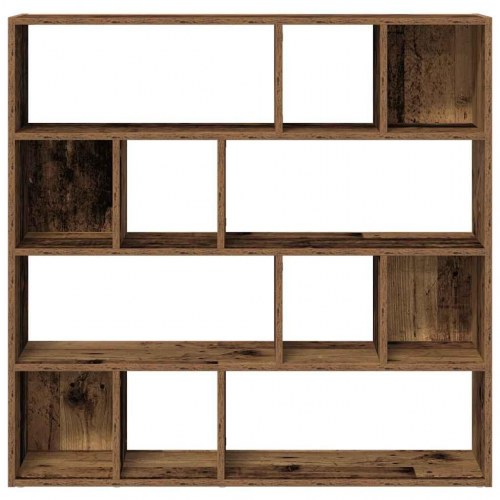 Bogreol/rumdeler 105x24x102 cm - antikt trælook