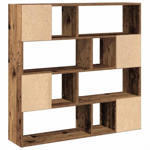 Bogreol/rumdeler 105x24x102 cm - antikt trælook