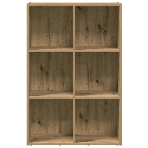 Bogreol/skænk 66x30x98 cm konstrueret træ egetræ