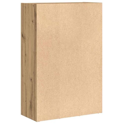 Bogreol/skænk 66x30x98 cm konstrueret træ egetræ