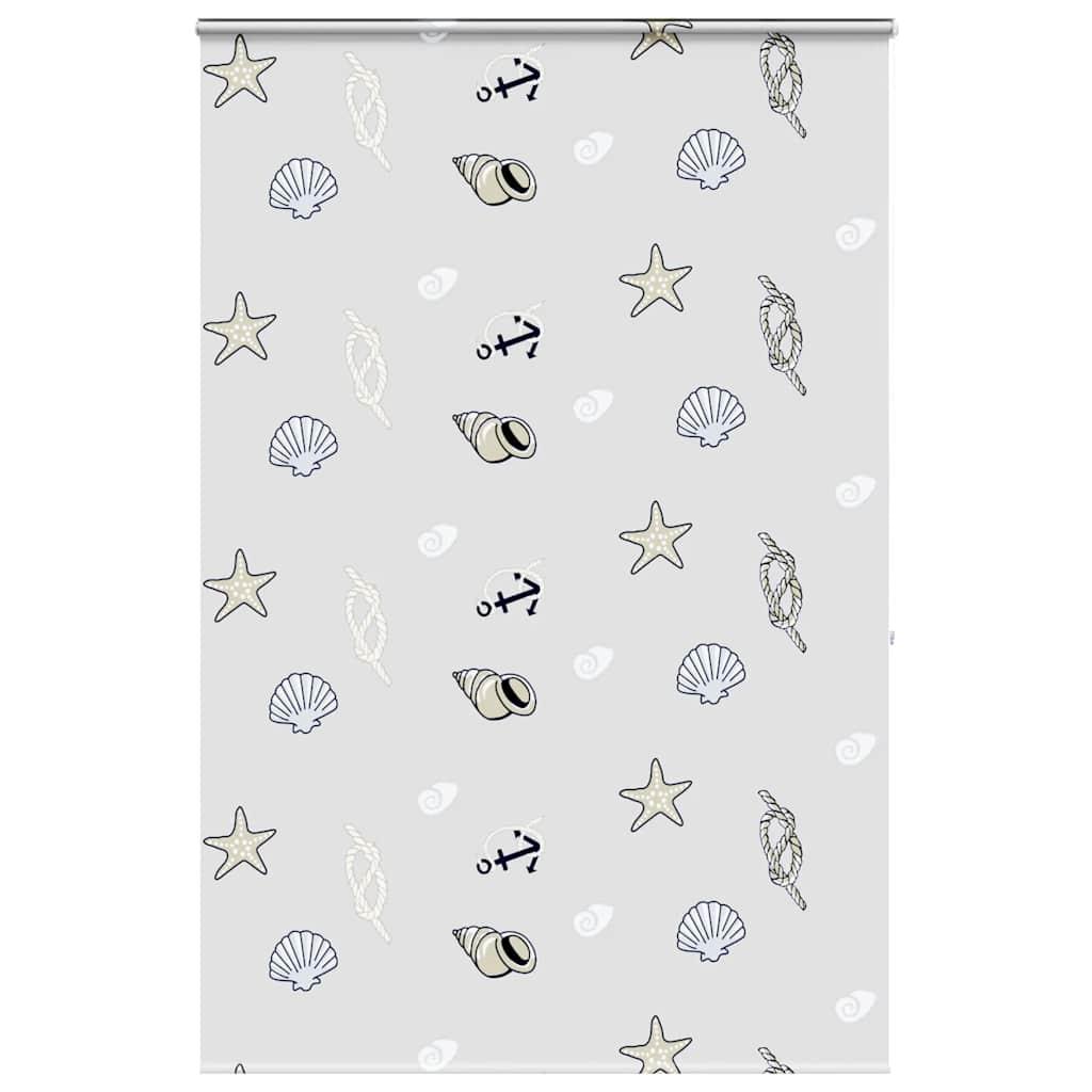 Bruserullegardin Stofbredde 86 Cm Søstjerne - med kassette / 160 x 240 cm