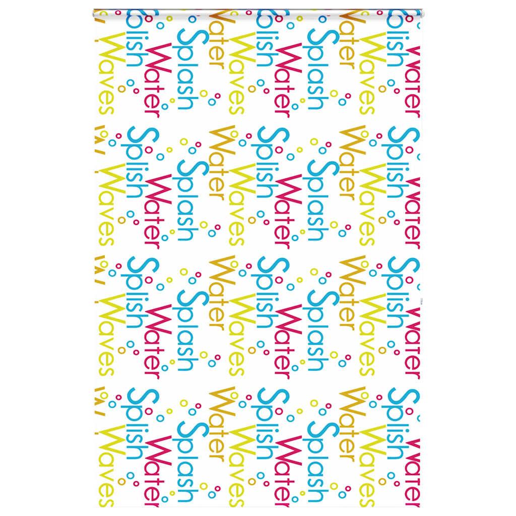 Bruserullegardin Stofbredde 116 Cm Splash - med kassette / 150 x 240 cm