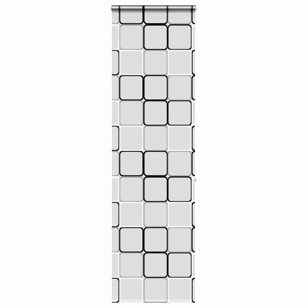 Bruserullegardin Stofbredde 66 Cm Firkantet - med kassette / 80 x 240 cm