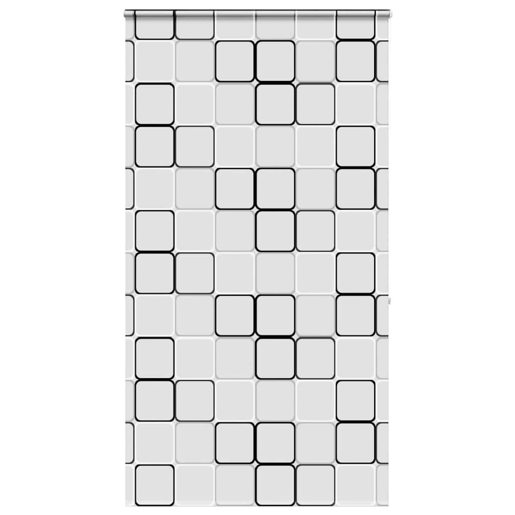 Bruserullegardin med kassette 130x240 cm Stofbredde 126 cm billede