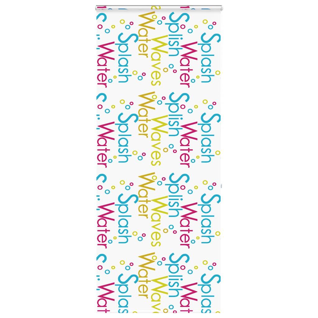Bruserullegardin Stofbredde 116 Cm Splash - med kassette / 100 x 240 cm