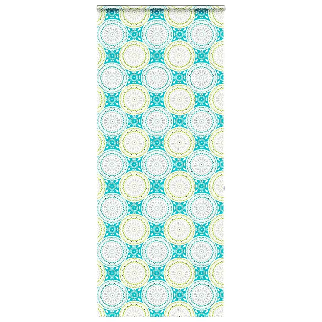 Bruserullegardin Stofbredde 76 Cm Ornament - med kassette / 100 x 240 cm