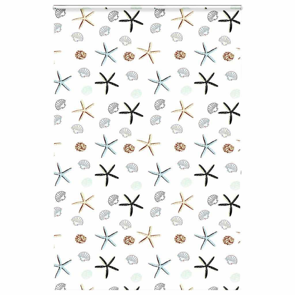 Bruserullegardin Stofbredde 156 Cm Skaldyr - med kassette / 150 x 240 cm