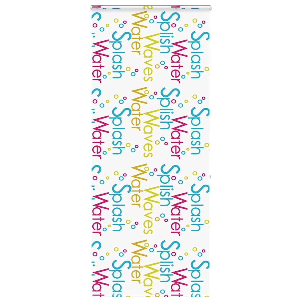 Bruserullegardin med kassette 90x240 cm Stofbredde 86 cm billede